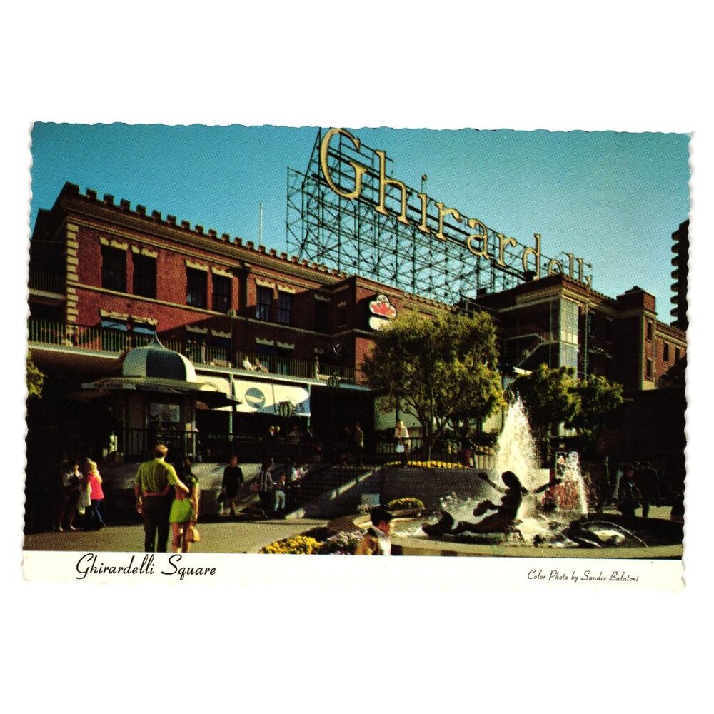 Vintage Ghirardelli Square San Francisco Postcard Candy Company San Francisco CA